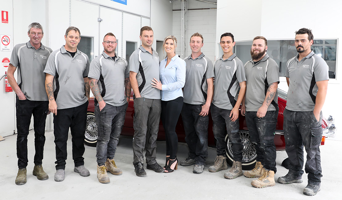 The Warragul Panels team at the Warragul workshop